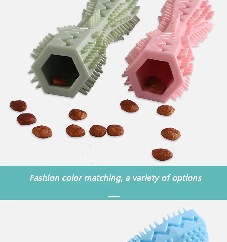 TPR Toothbrush Chew Stick — Dental Nubs, Treat Slot (Puppies/Small Dogs)