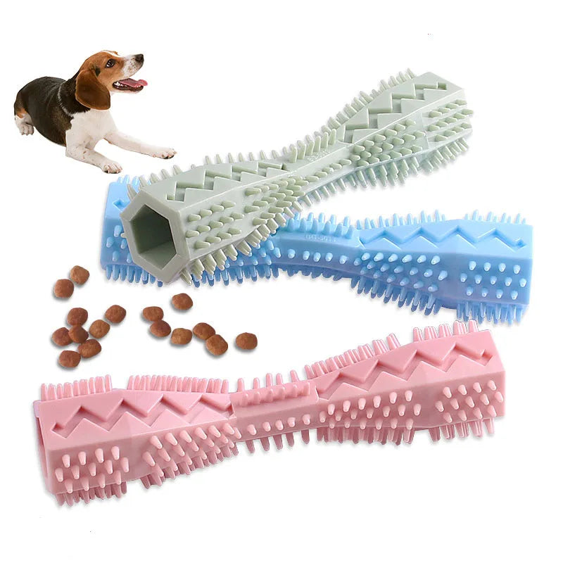 TPR Toothbrush Chew Stick — Dental Nubs, Treat Slot (Puppies/Small Dogs)