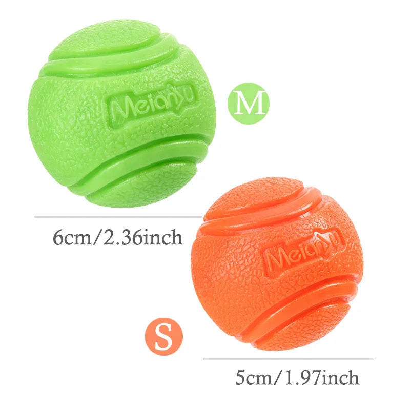 Fetch & Bounce Rubber Ball — Fun Chew Toy for Pups