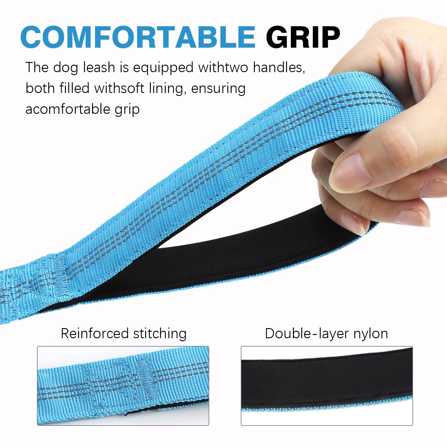 Retractable Dog Leash — Lightweight Polyester Blend (All Stages)