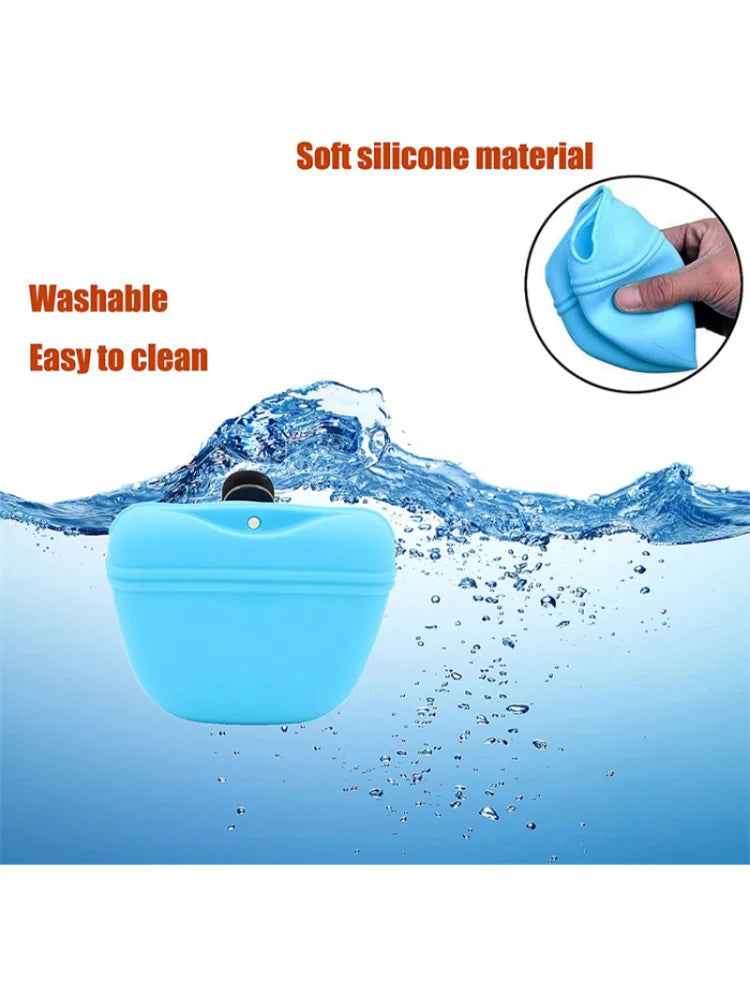 Dog Training Waist Bag — Silicone, Magnetic Auto-Close, Anti-Slip