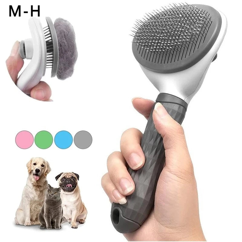 Dog Grooming Brush — Lightweight Plastic, Everyday Detangling
