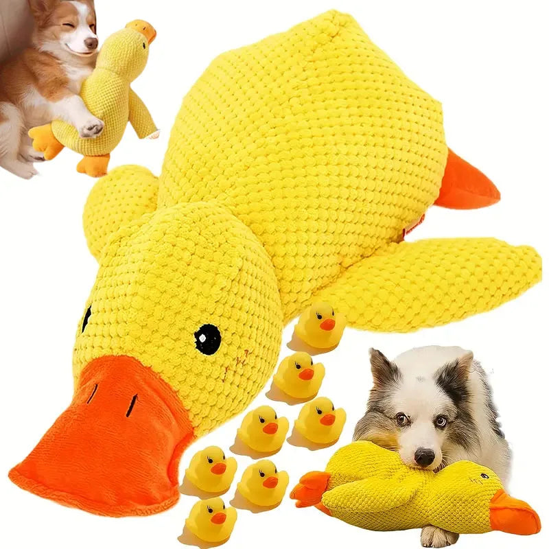 Puppy Duck Chew Toy — Soft Plush, Gentle Teeth Cleaning