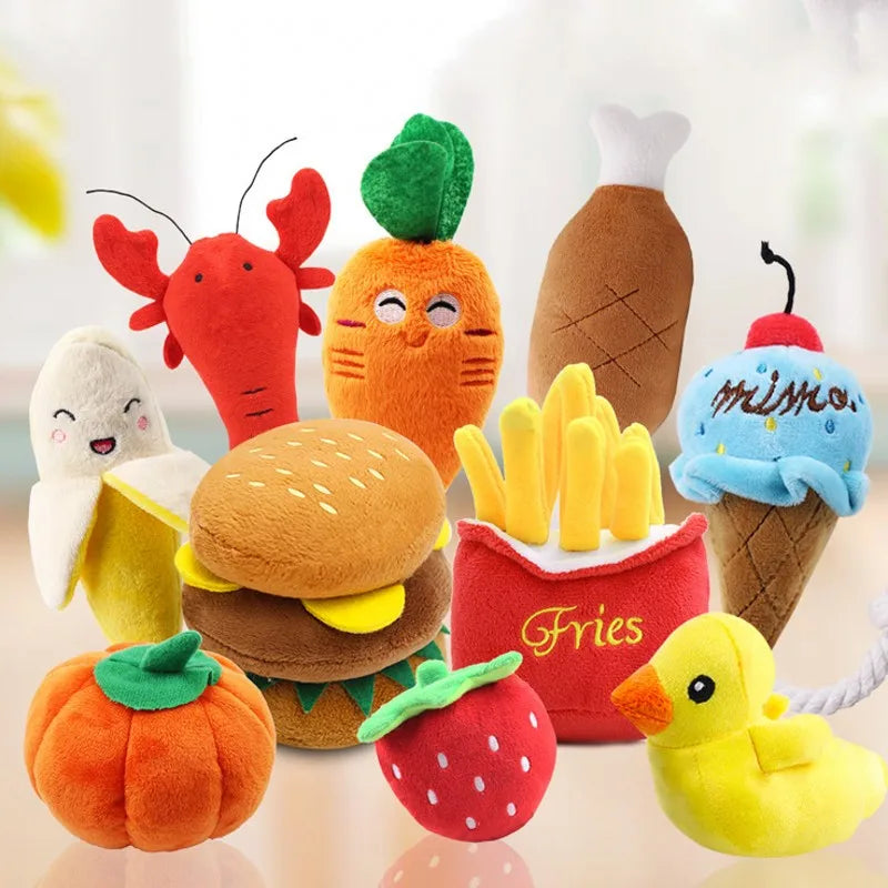 Puppy Plush Bone — Squeaky Chew Toy for Small Breeds