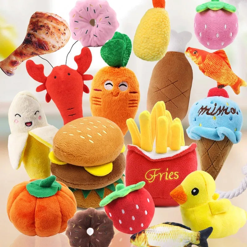 Puppy Plush Bone — Squeaky Chew Toy for Small Breeds