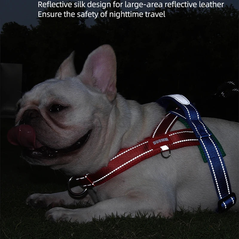 CDDMPET Saddle-Style Dog Harness — Padded, Reflective, No-Pull (S/M/L/XL)