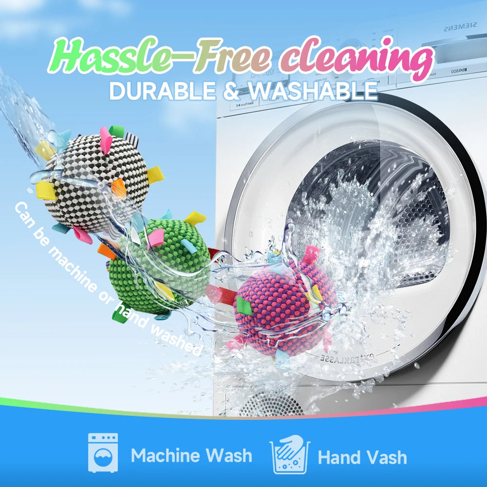 Tug & Squeak Plush Ball — Fun Chew Toy for Happy Pups