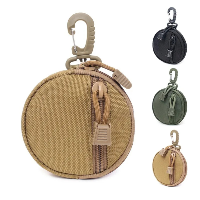 SHENGMEIYU Portable Dog Treat Bag — Compact Training Pouch with 360° Carabiner & MOLLE Clips
