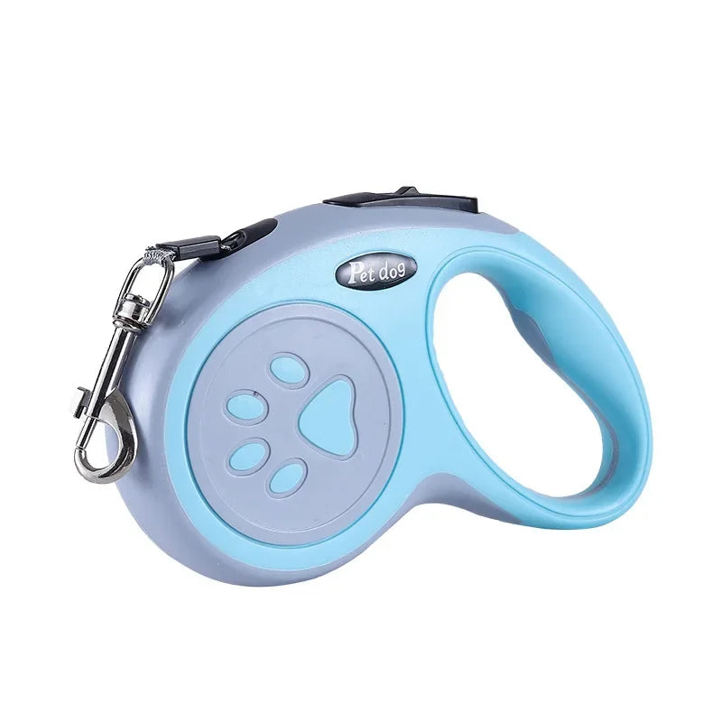Retractable Puppy Leash — 3 m / 5 m (Auto Extend & Brake, Printed Housing)