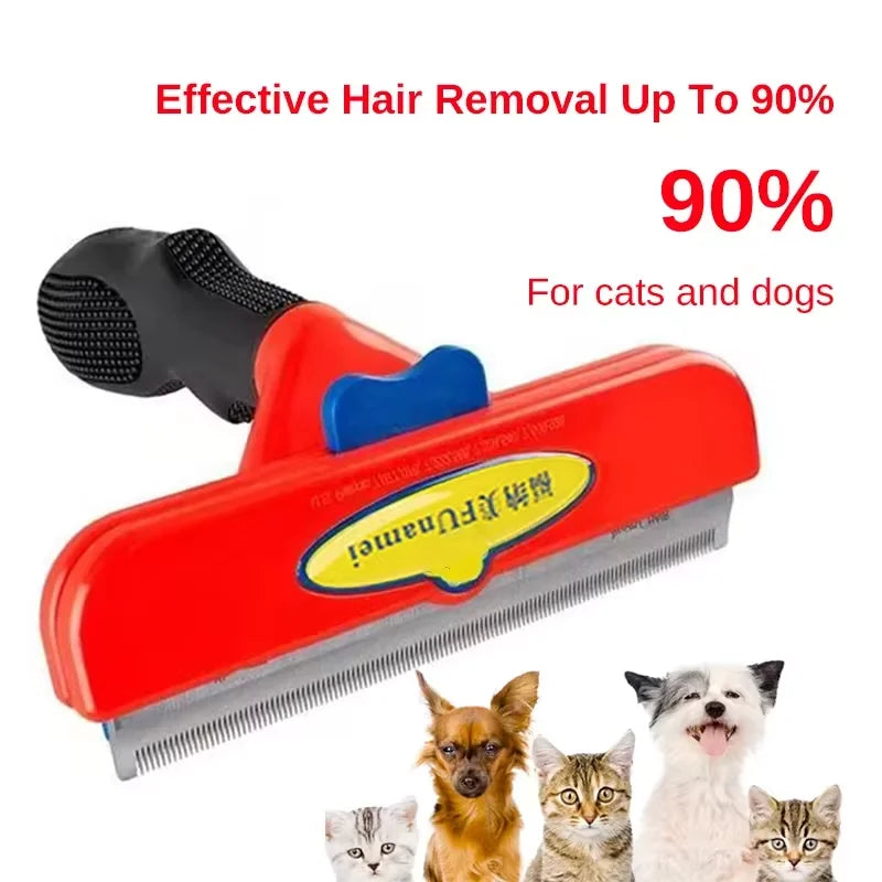 Dog Deshedding Brush — Loosen & Lift Undercoat, Reduce Tangles
