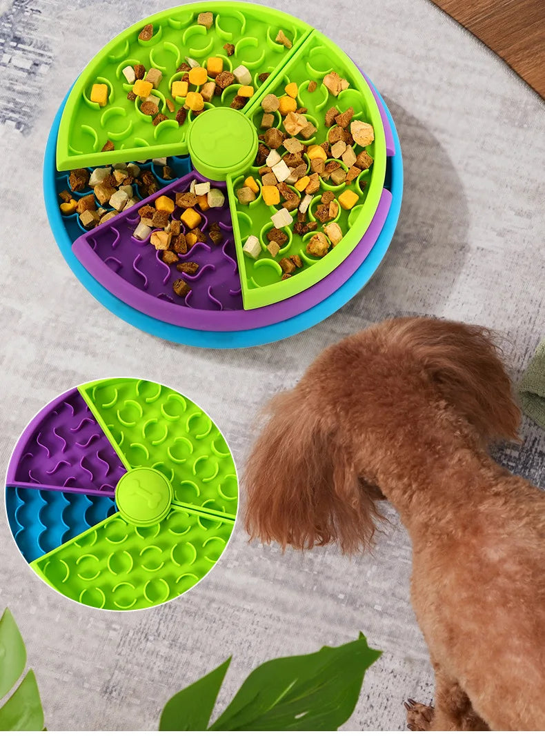 Lickin’ Layers Slow Feeder Puzzle — 3-Layer Interactive Bowl (All Breeds)