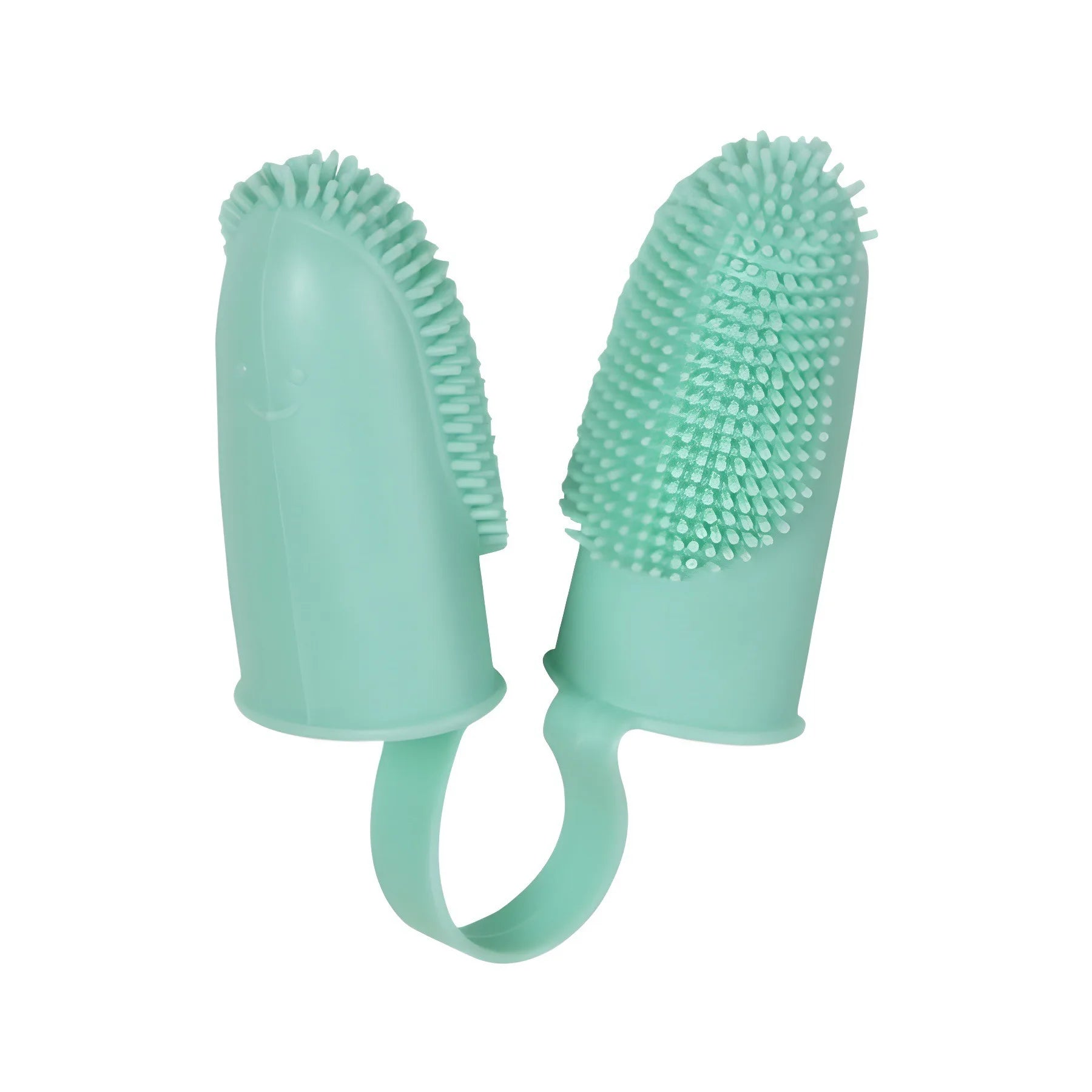 Dual-Finger Pet Toothbrush — TPR, 800+ Soft Bristles