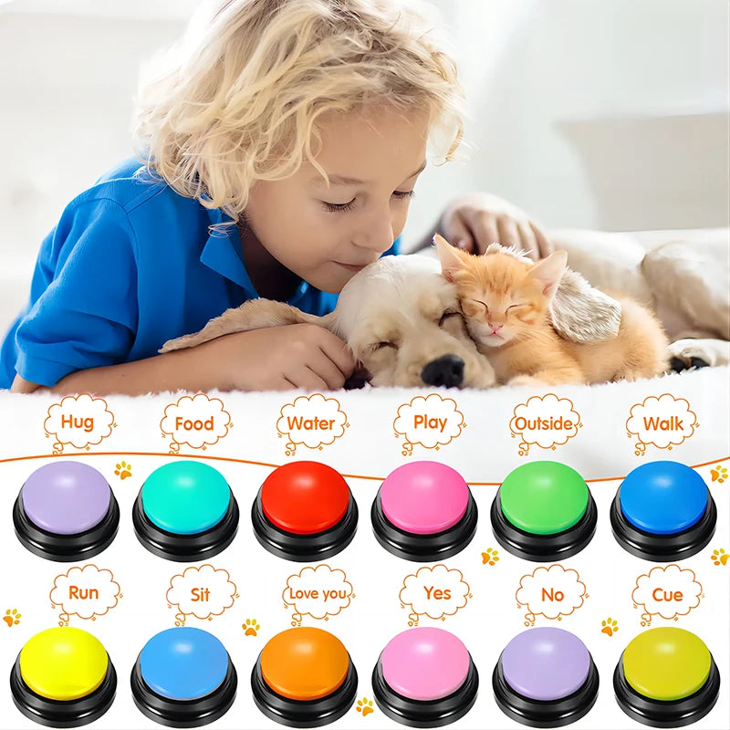 Talking Pet Buttons for Dogs — Record & Play, Starter Pack