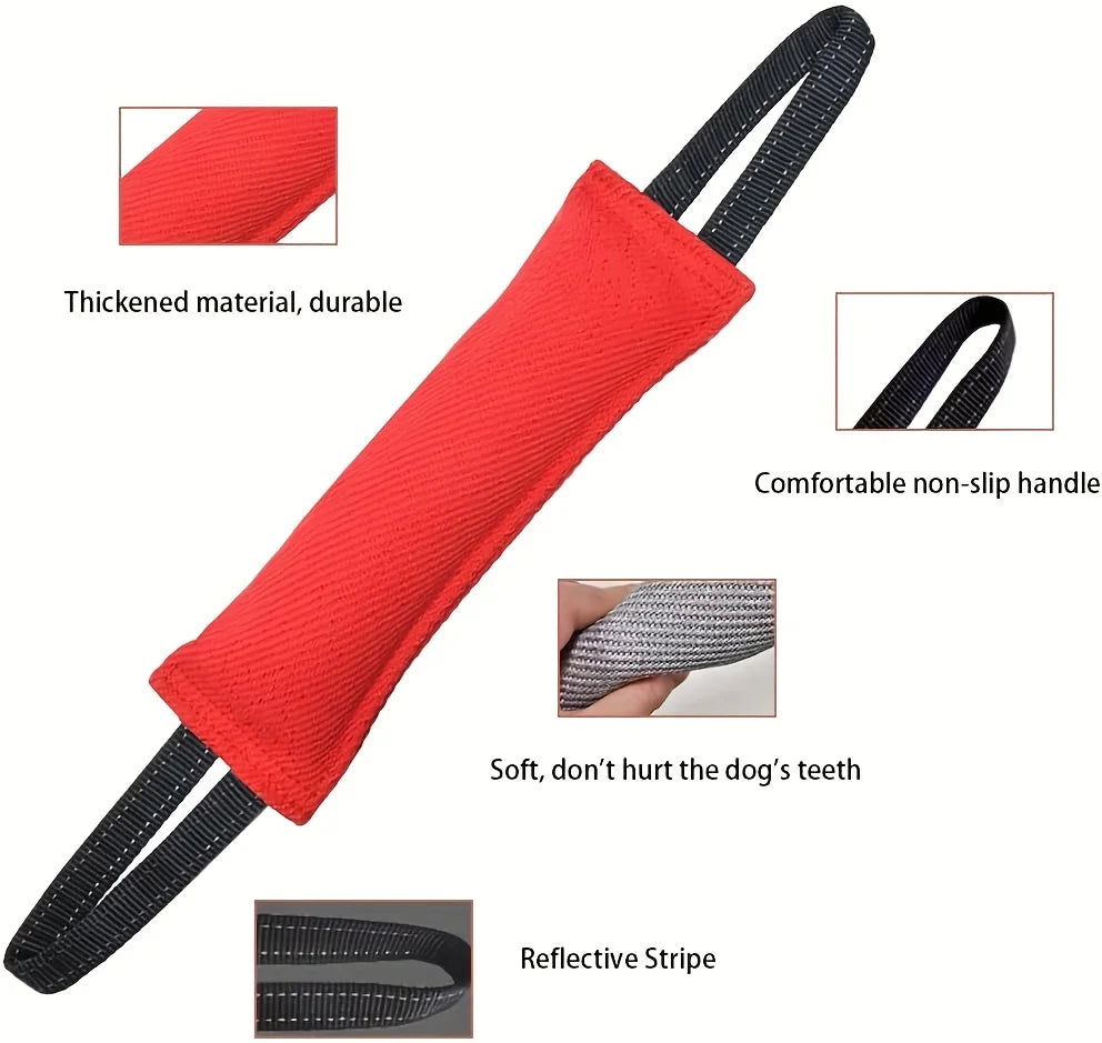 Play & Train Tug — durable bite toy with double handles for serious tugging