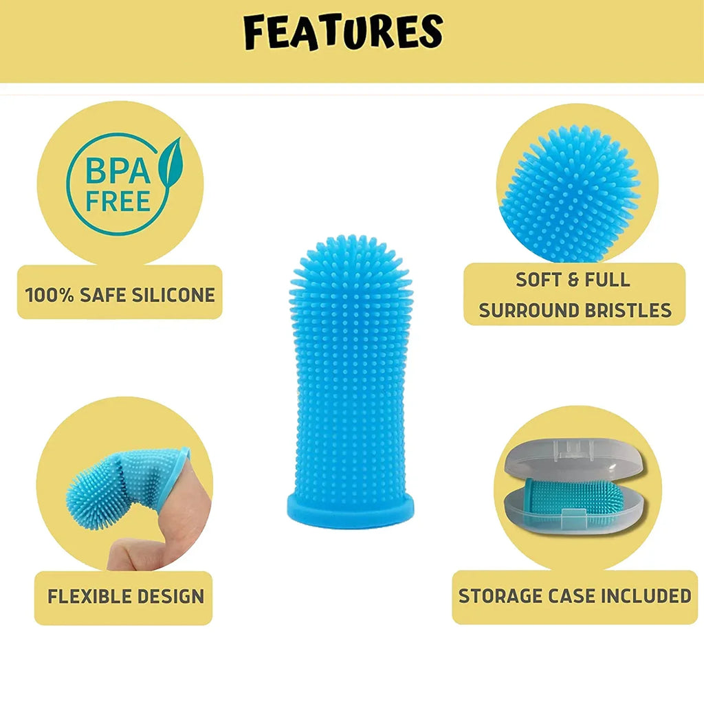Silicone Pet Finger Toothbrush — Gentle Dental Care