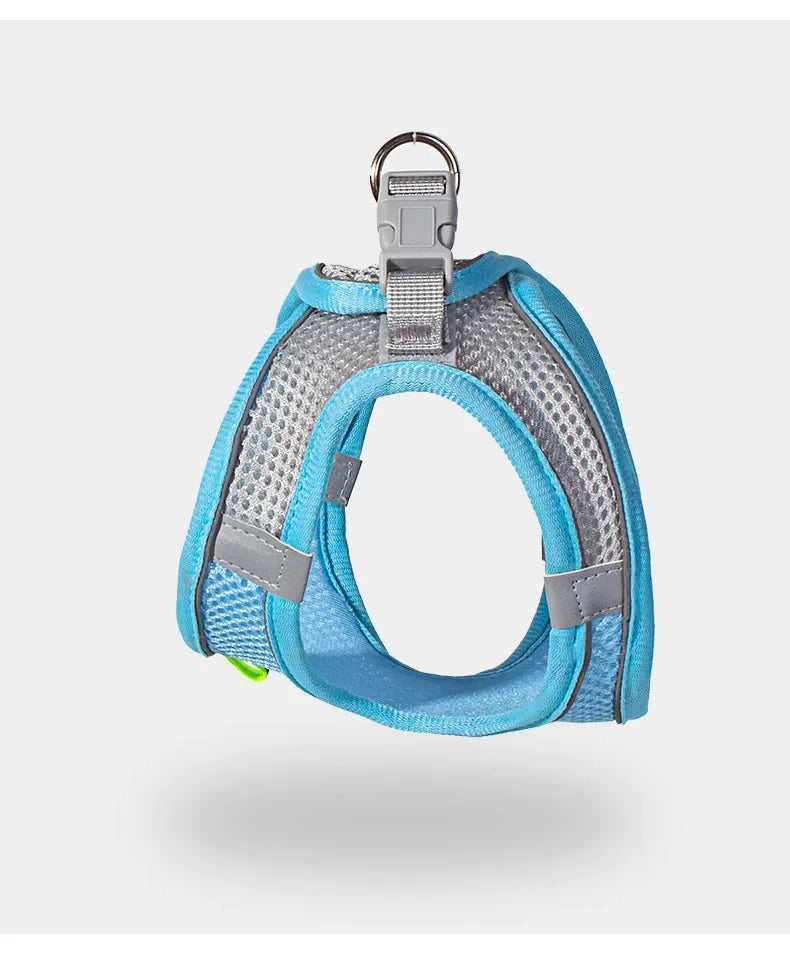 Mesh Vest Dog Harness — Reflective, Quick-Release (Small Dog Vest Harness)