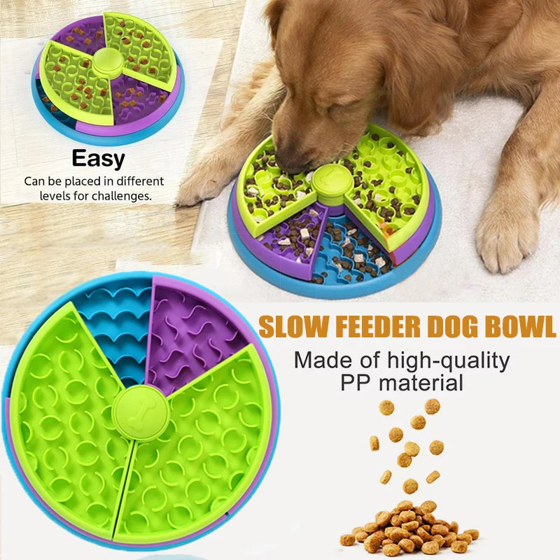 Lickin’ Layers Slow Feeder Puzzle — 3-Layer Interactive Bowl (All Breeds)