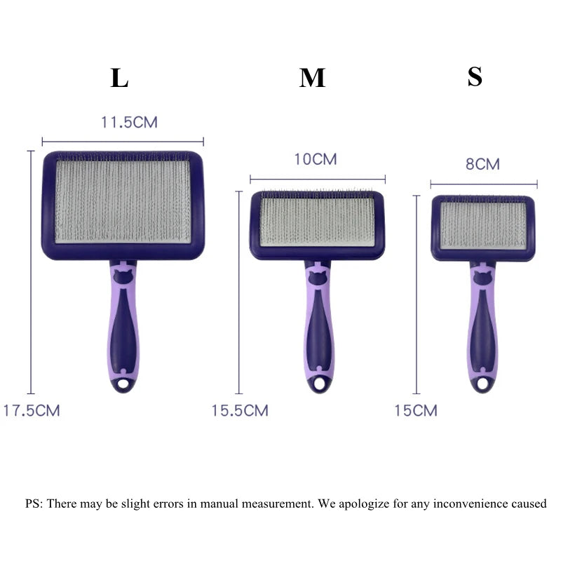 Dog Grooming Brush — Soft-Handle, Hair & Tangle Remover