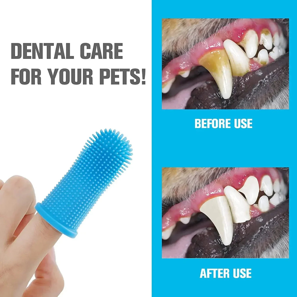 Silicone Pet Finger Toothbrush — Gentle Dental Care