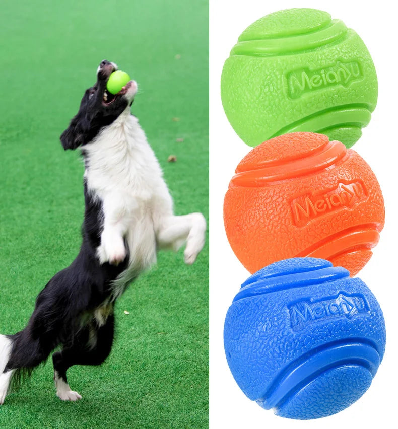 Fetch & Bounce Rubber Ball — Fun Chew Toy for Pups