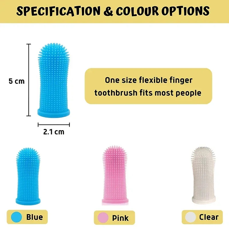 Silicone Pet Finger Toothbrush — Gentle Dental Care