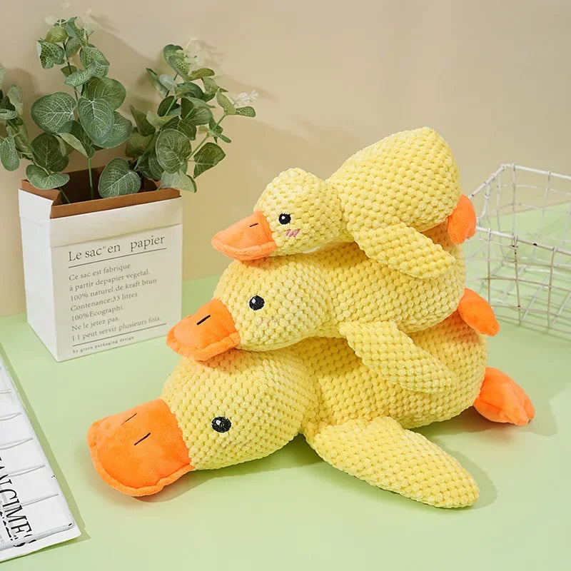 Puppy Duck Chew Toy — Soft Plush, Gentle Teeth Cleaning
