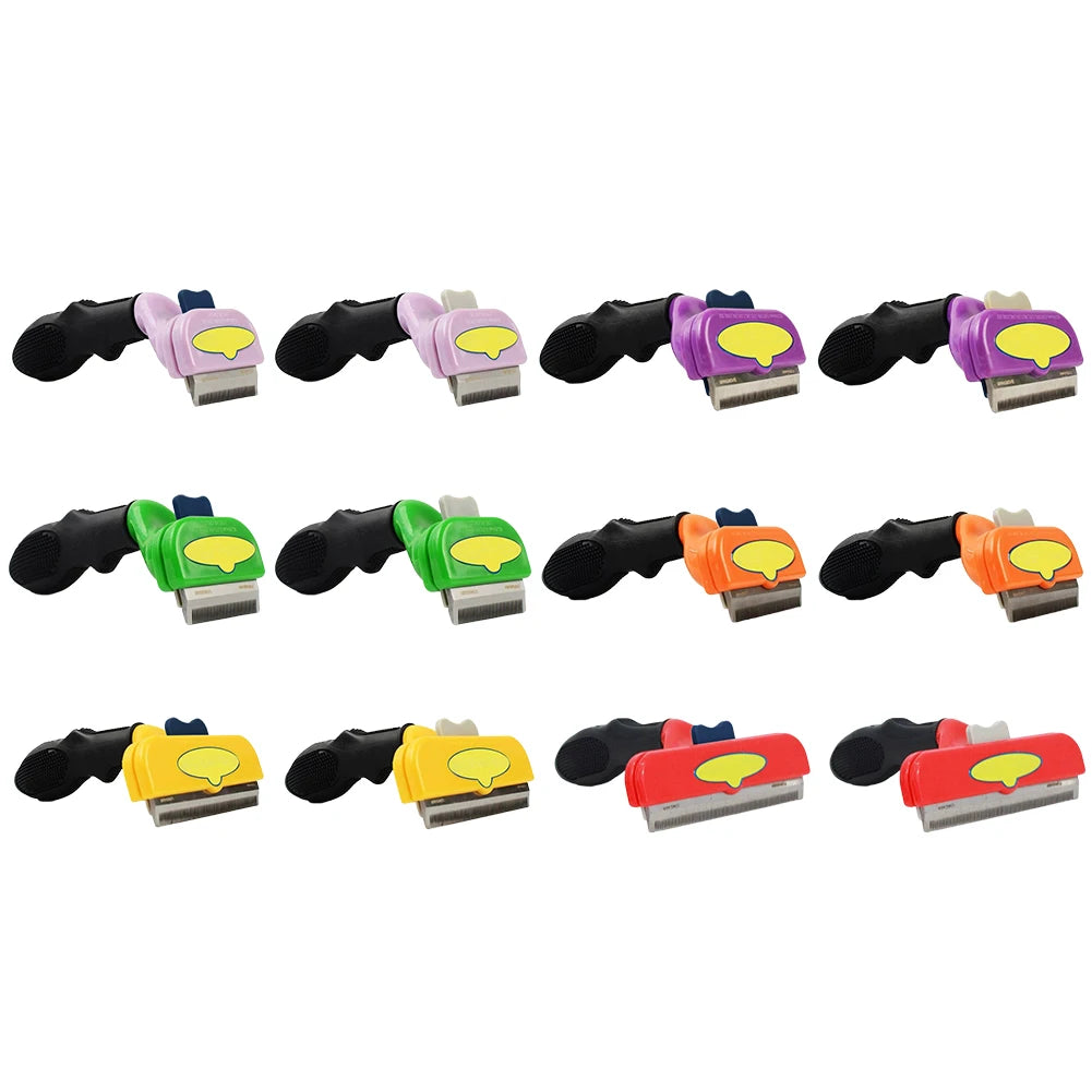 Dog Deshedding Brush — Loosen & Lift Undercoat, Reduce Tangles