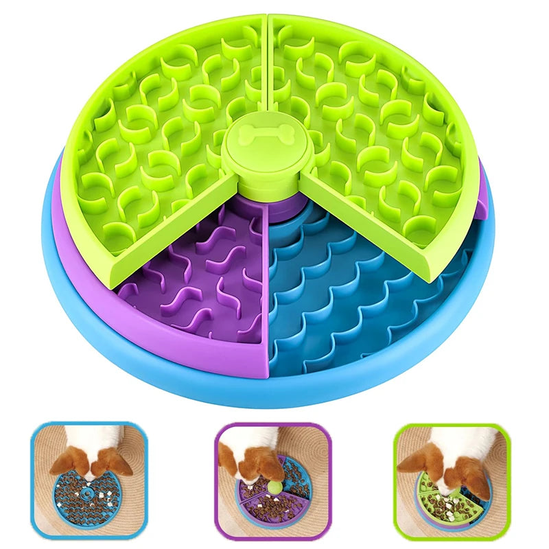 Lickin’ Layers Slow Feeder Puzzle — 3-Layer Interactive Bowl (All Breeds)