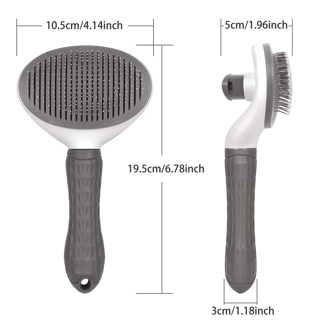 Dog Grooming Brush — Lightweight Plastic, Everyday Detangling