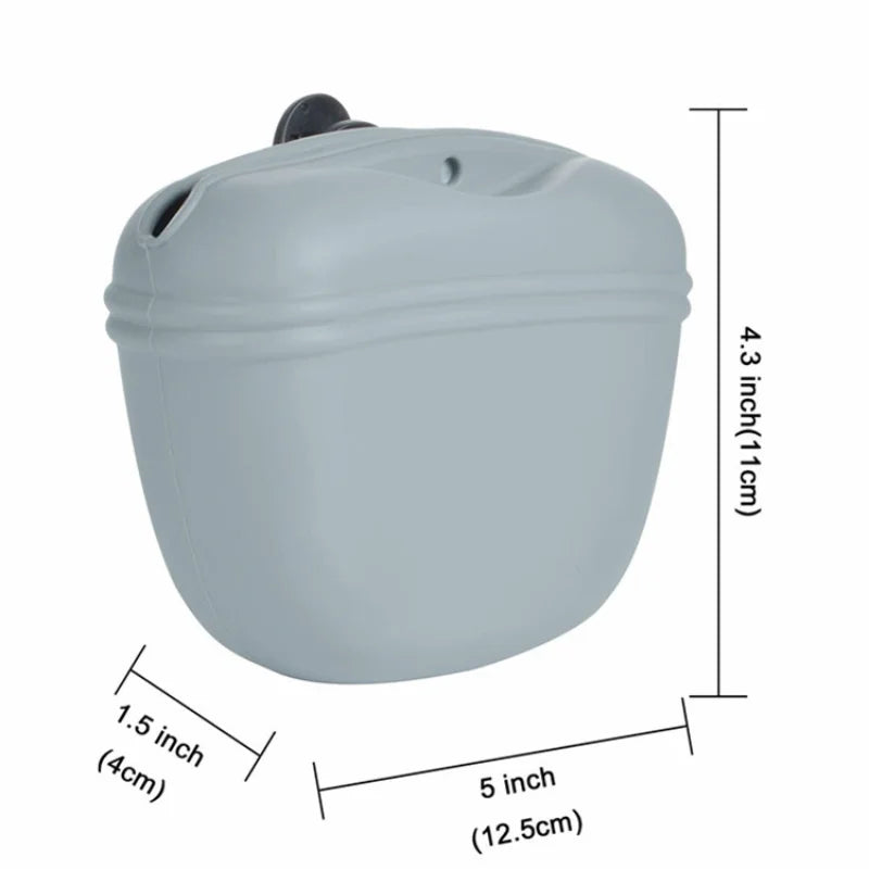 Dog Training Waist Bag — Silicone, Magnetic Auto-Close, Anti-Slip