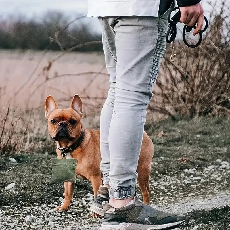 Canvas Treat Bag — Large-Capacity Training Pouch, Auto-Close, Waist Clip