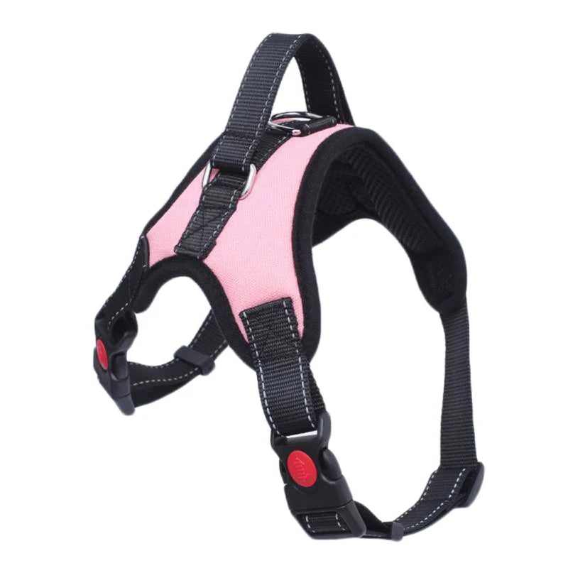 Tactical-Style Dog Harness — Oxford Cloth, Adjustable with Handle (S/M/L/XL)