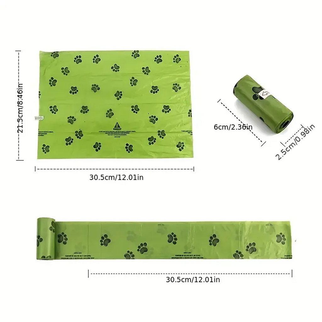 Biodegradable Dog Poop Bags — Leak-Proof, Eco-Friendly