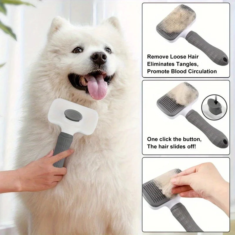 Pet Hair Remover Brush — Gentle Deshedding
