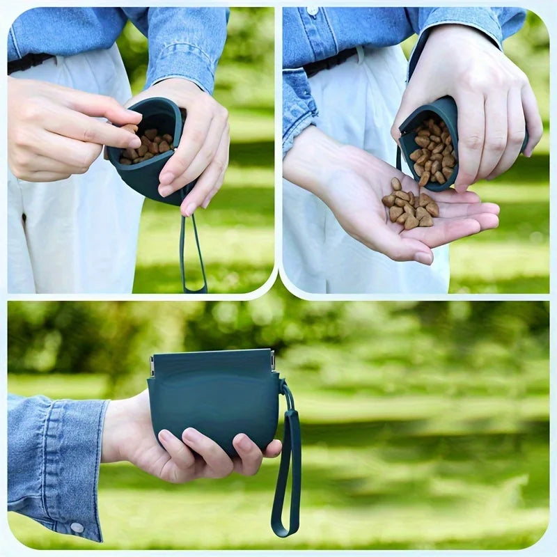 Silicone Treat Pouch — Agility/Training Accessory (Battery-Free)