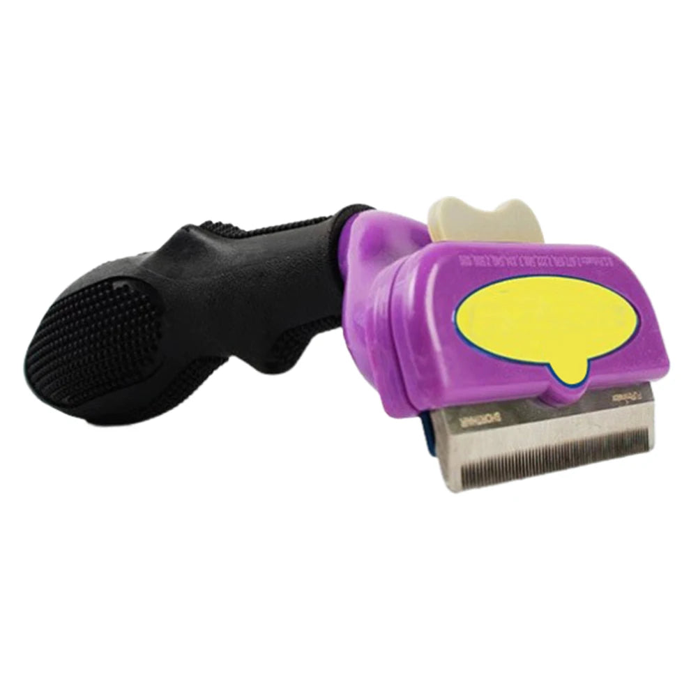 Dog Deshedding Brush — Loosen & Lift Undercoat, Reduce Tangles