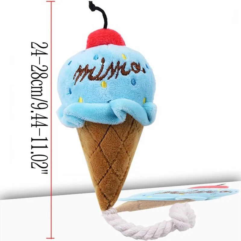 Puppy Plush Bone — Squeaky Chew Toy for Small Breeds