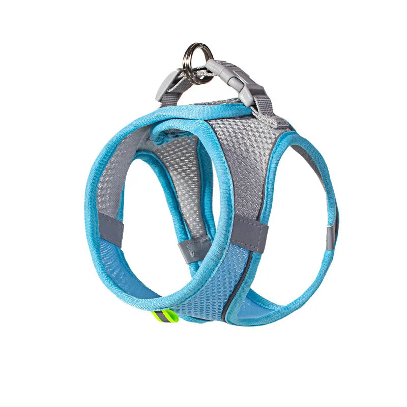Mesh Vest Dog Harness — Reflective, Quick-Release (Small Dog Vest Harness)
