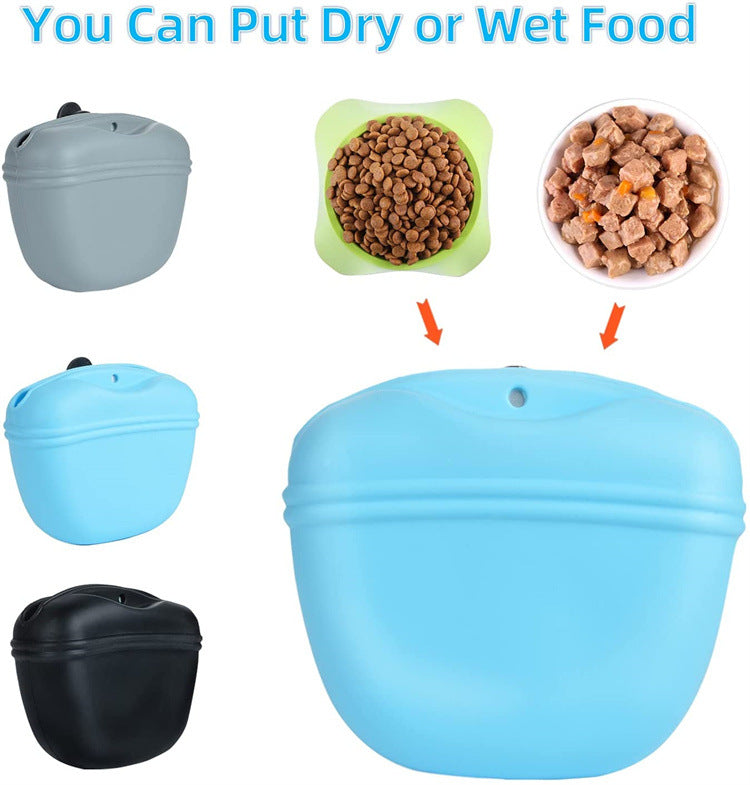 Dog Training Waist Bag — Silicone, Magnetic Auto-Close, Anti-Slip