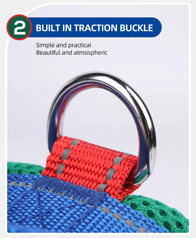 CDDMPET Saddle-Style Dog Harness — Padded, Reflective, No-Pull (S/M/L/XL)