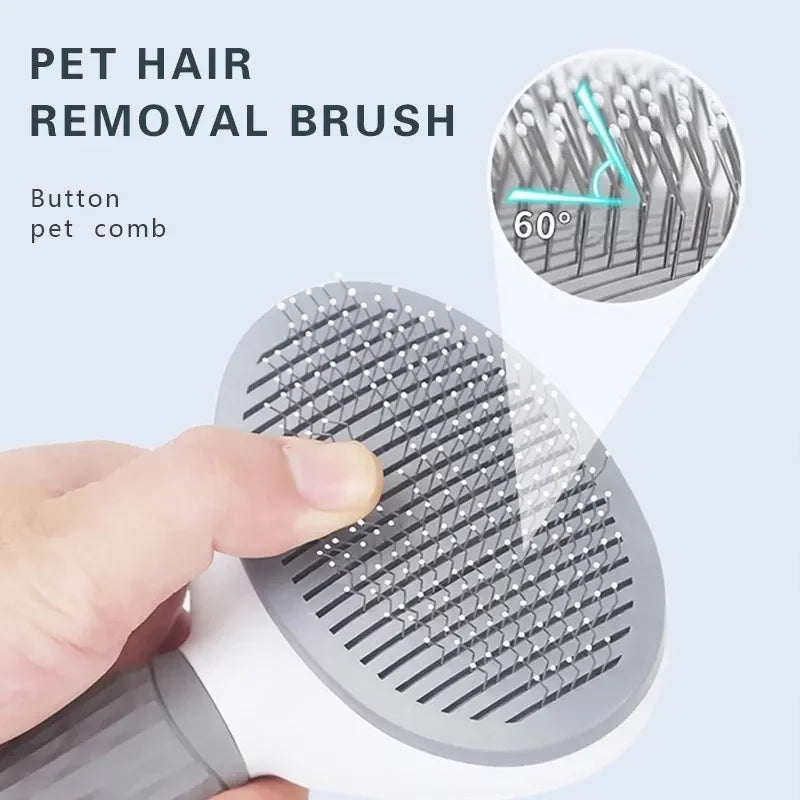 Dog Grooming Brush — Lightweight Plastic, Everyday Detangling