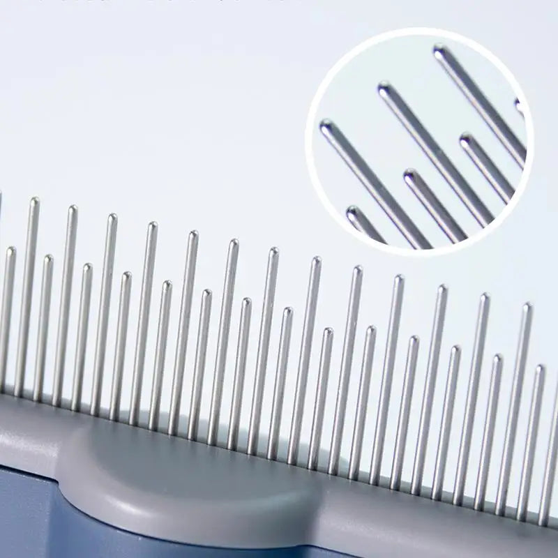 Grooming Comb — Self-Cleaning, Massaging Brush