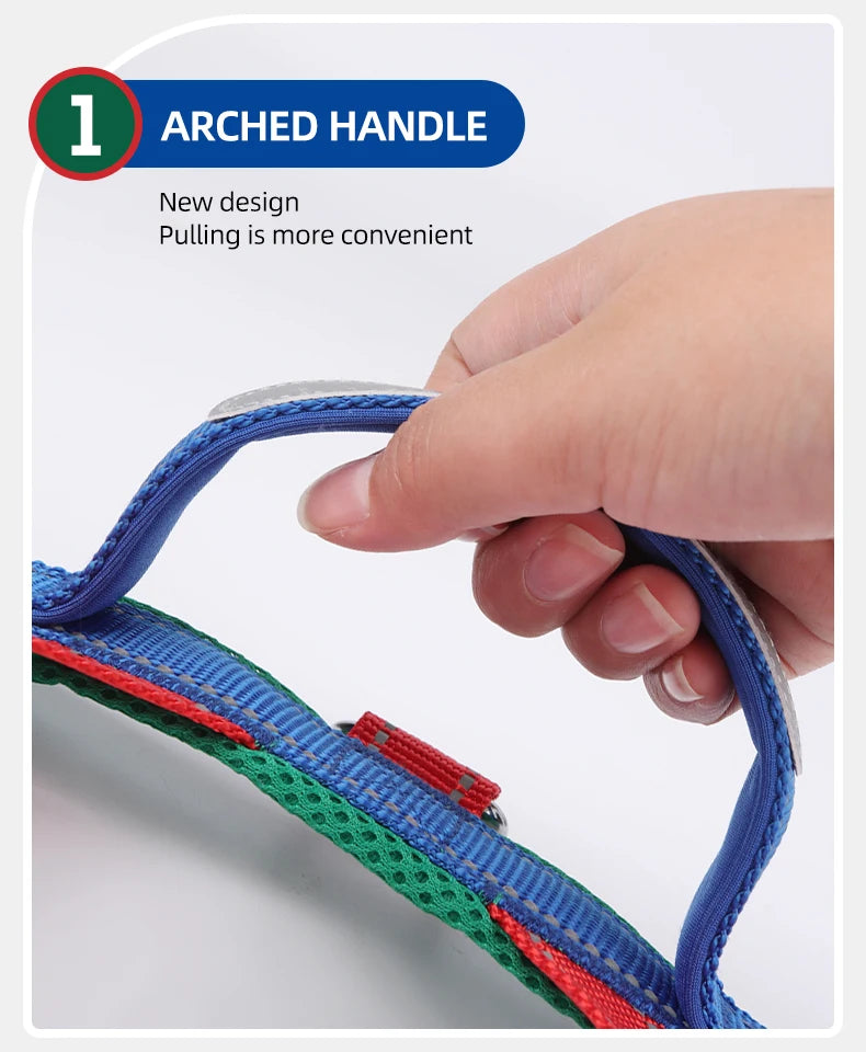 CDDMPET Saddle-Style Dog Harness — Padded, Reflective, No-Pull (S/M/L/XL)