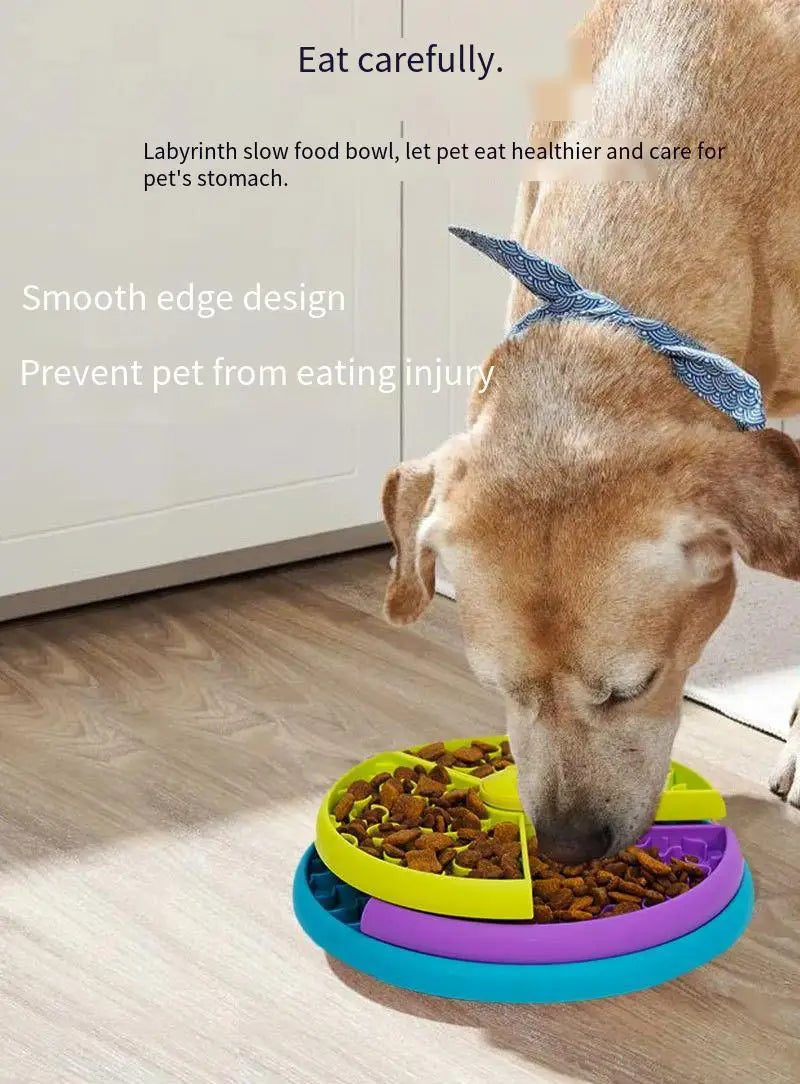 Lickin’ Layers Slow Feeder Puzzle — 3-Layer Interactive Bowl (All Breeds)