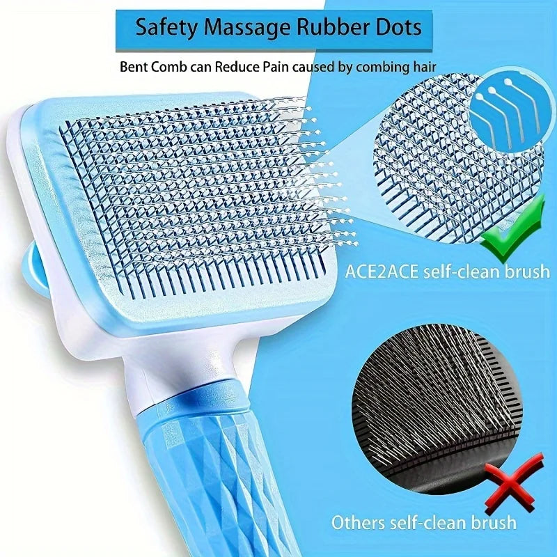 Pet Hair Remover Brush — Gentle Deshedding