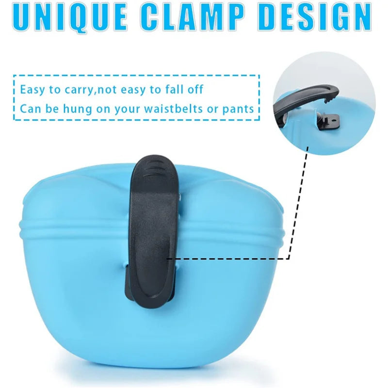 Dog Training Waist Bag — Silicone, Magnetic Auto-Close, Anti-Slip